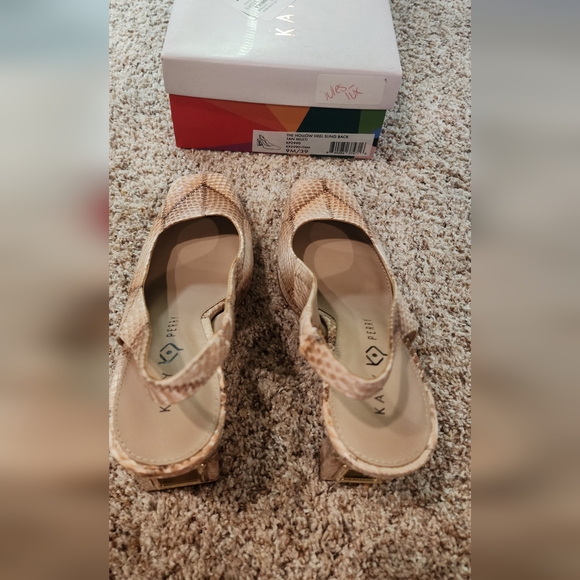 Katy Perry THE HOLLOW HEEL SLING BACK Tan Multi Sz 9 - Picture 7 of 11